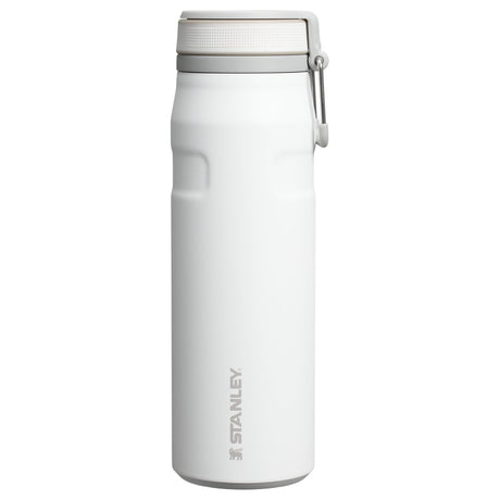 Stanley twist flip 2.0 vandflaske med drejelåg med fjeder 0,7l - 10 timer kold - 2 dage kold med is - drikkedunk i rustfrit stål - BPA fri - lækagesikker - tåler opvaskemaskine - frost
