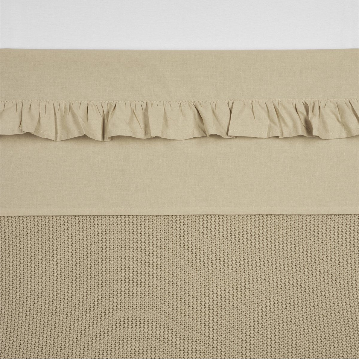 Meyco baby flæse tremmeseng - sand - 75x100cm - 0,3 tom