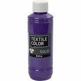 Creativ Company tekstilfarve, der dækker tekstilmaling - lilla, 250 ml