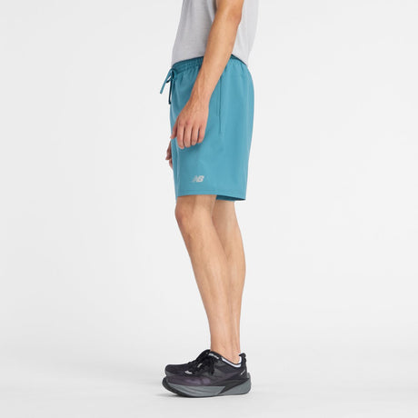 New balance sport essentials korte 7 sportsbukser til mænd - stor blågrøn