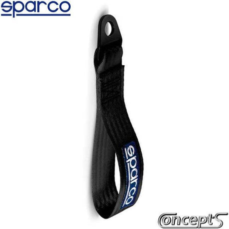 Sparco performance anhængerrem - sort - max. 2000 kg - 16 mm hul