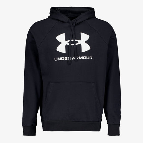 Under Armour UA Rival Fleece Logo HD-BLK Sportstrøje til mænd - Sort - Hvid