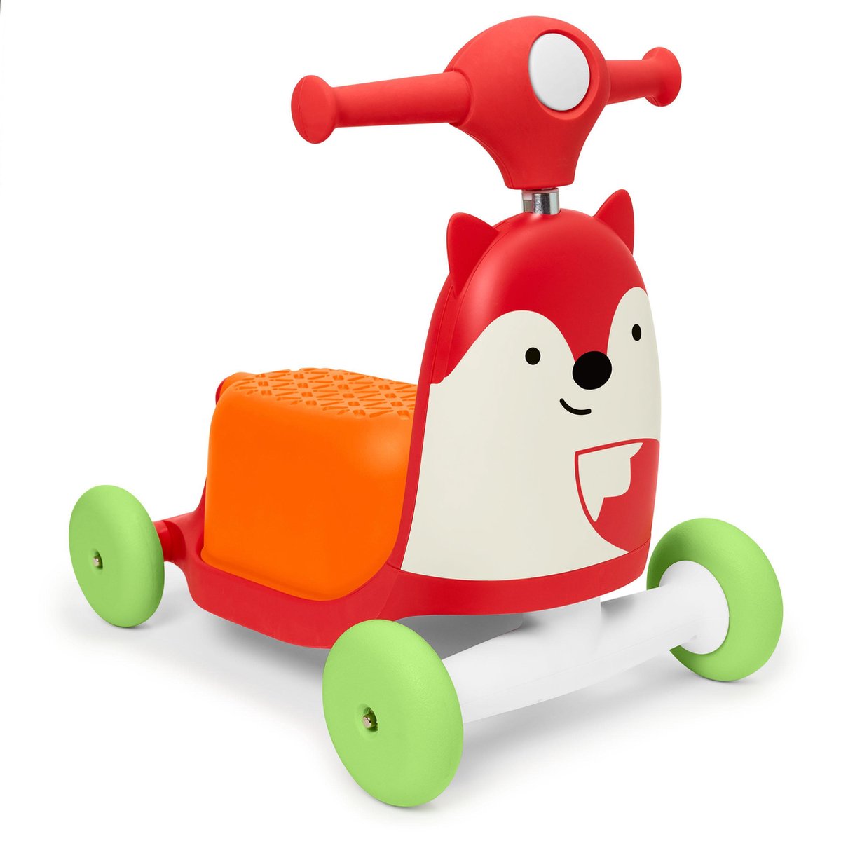 Skip hop tur på legetøjsscooter - ræv