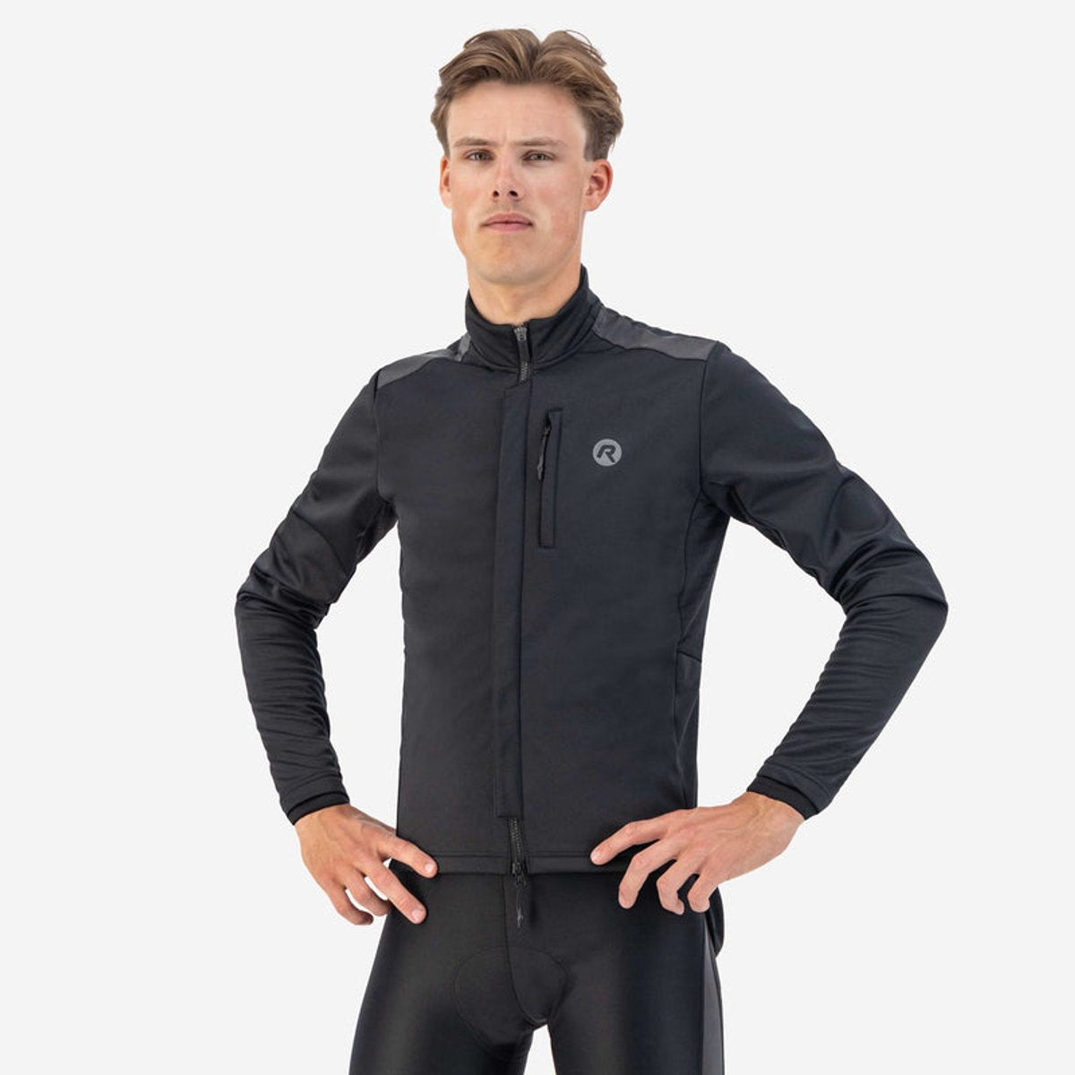 Rogelli deep winter fietsjack winter - heren - zwart - maat l