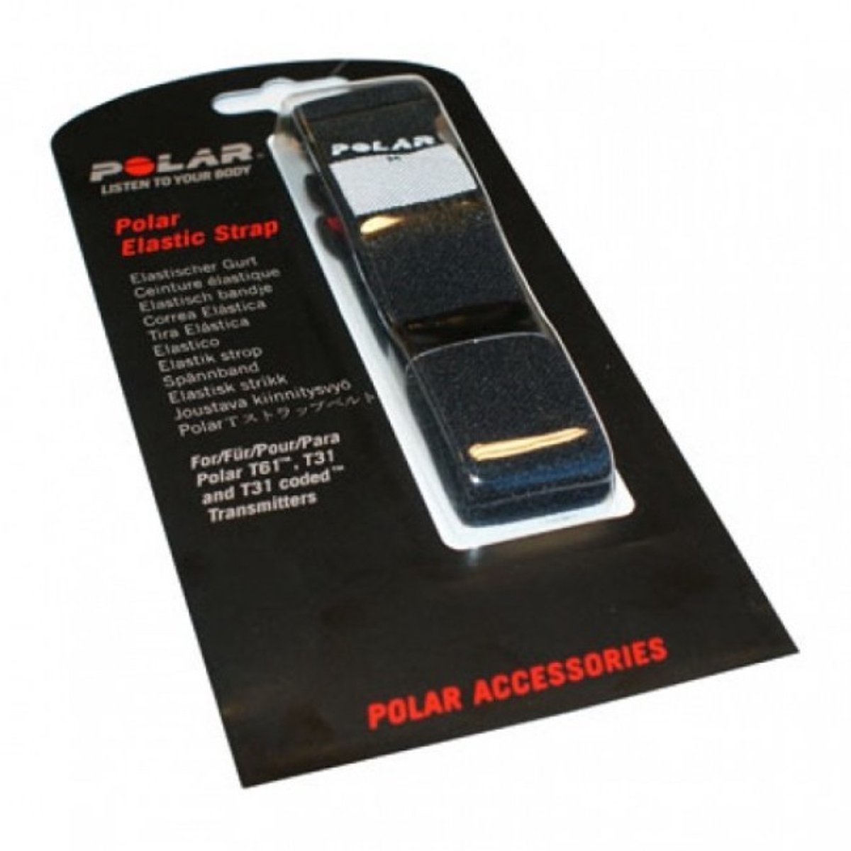 Polar elastisk rem til t31 t61 pulsmåler - m