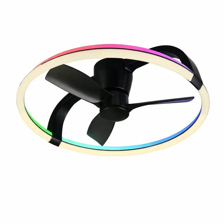 Rl live your light reality stockholm - ventilator - sort mat - inkl. 1x LED 37 W - fjernbetjening - integreret lysdæmper - trinløst justerbar lysfarve - ikke eksternt dæmpbar - RGBW farveskifter - sommer- og vintertilstand - dynamisk lys - 6 hurtige