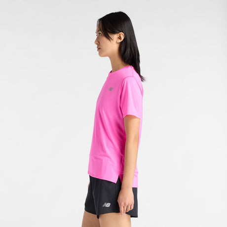 New balance sport essentiel t-shirt damesportsskjorte - pink