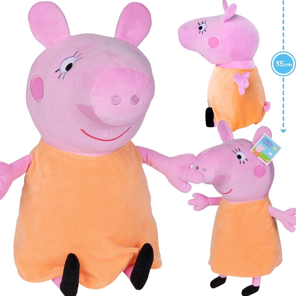 Simba peppa pig mama pig, 35cm - krammedyr