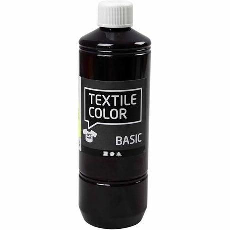 Creativ Company Textile Color Semi -Covering Textile Paint - Red Purple, 500 ml