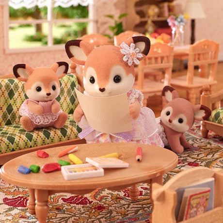 Sylvanian families 5800 tvillingehjort - 2 fløjlsbløde legefigurer