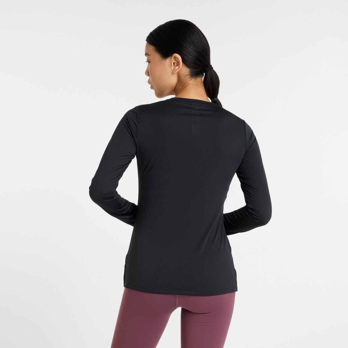 New balance sport core long sleeve dames sporttrui - black