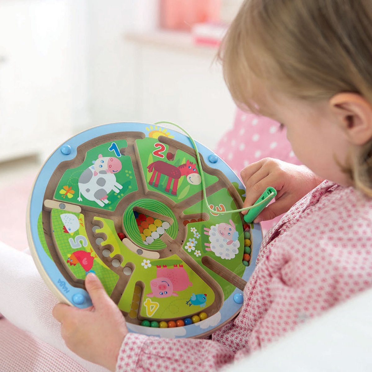 Haba magnetisk spil nummer labyrint