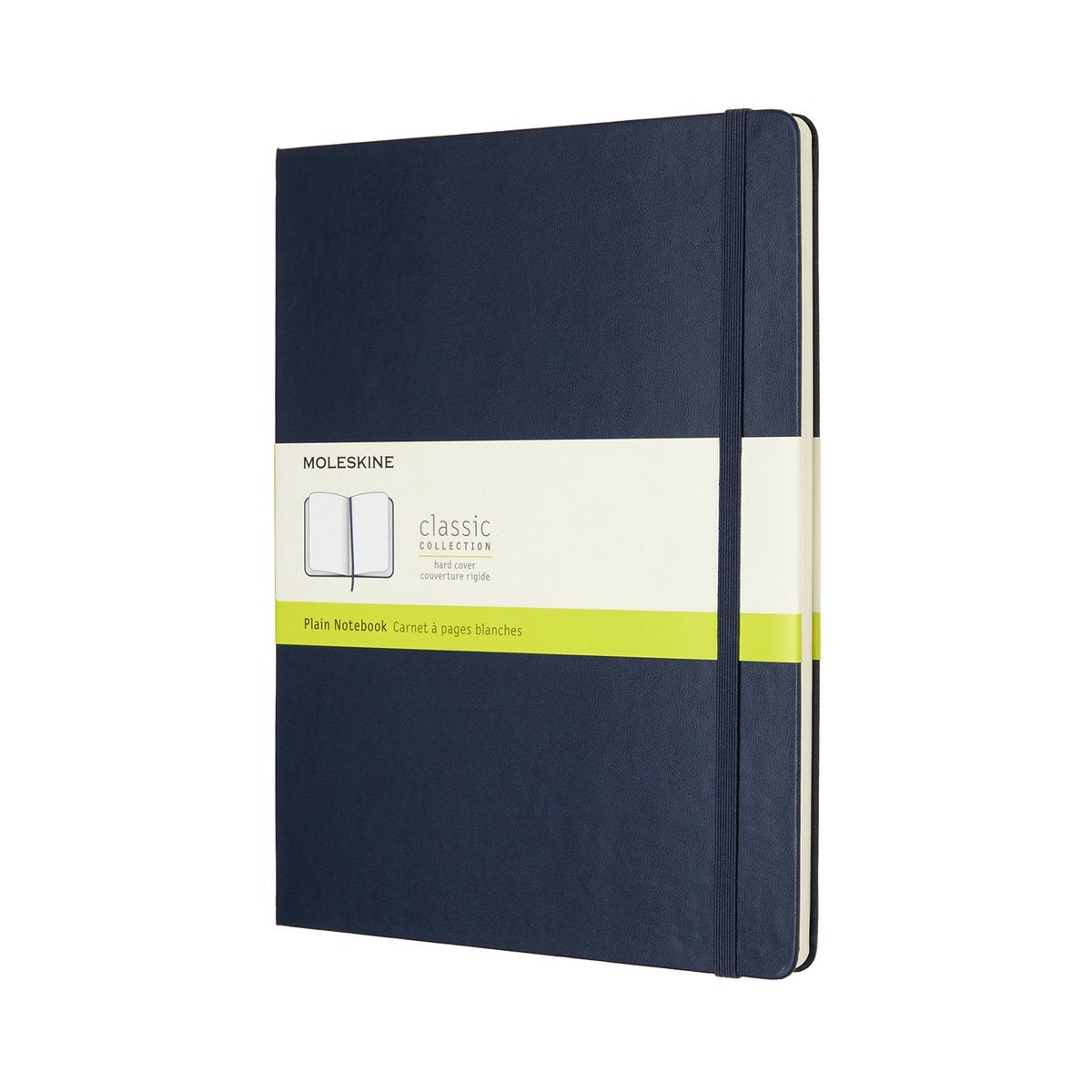 Moleskine klassisk notesbog - ekstra stor - hardcover - blank - safirblå