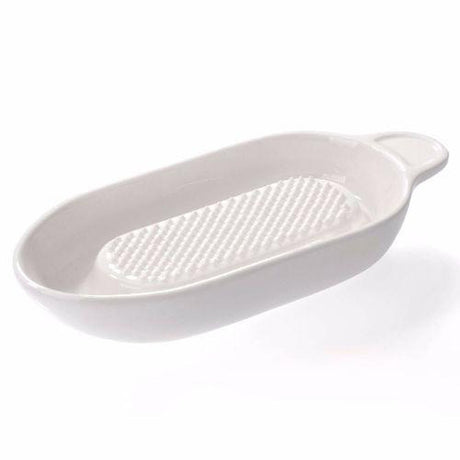 Gefu fruttare keramisk frugt- og ingefær rivejern 20,4 x 8,9 cm – hvid – tåler opvaskemaskine