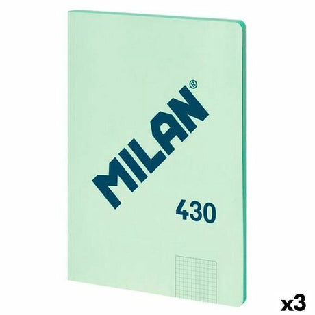 Milan notesbog serie 1918 grøn a4 48 ark (3 stk)