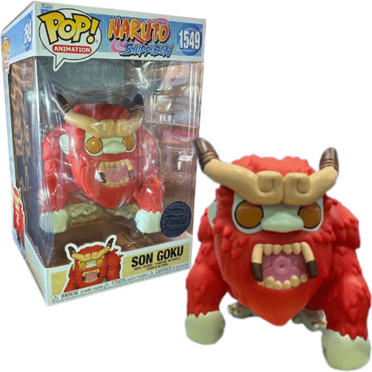 Funko pop! animation: naruto shippuden - son goku #1549 special edition eksklusiv 25cm 10''