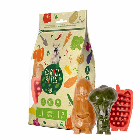 Havebid duvoplus - veggie venner hundesnacks - hundegodbidder - vegetarisk glutenfri - store 3 stk.