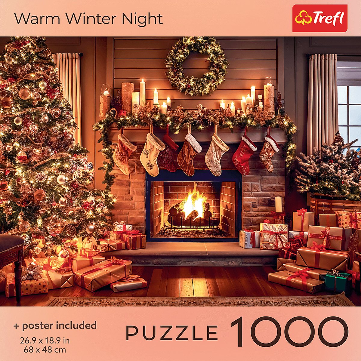 Trefl puslespil 1000 brikker Jul en varm vinternat puslespil.