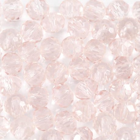 Creativ Company Glass Beads Light Pink, 45th.
