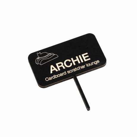 D d hjem jeg elsker glade katte kradser lounge archie - kradsestolpe - brun sort - 75x18,5x25cm