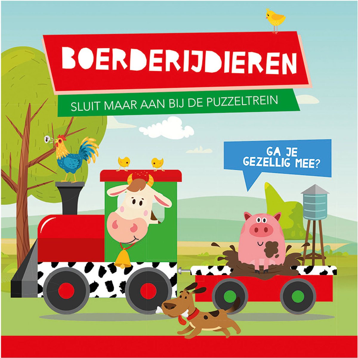Usborne bondegårdsdyr bog + puslespil