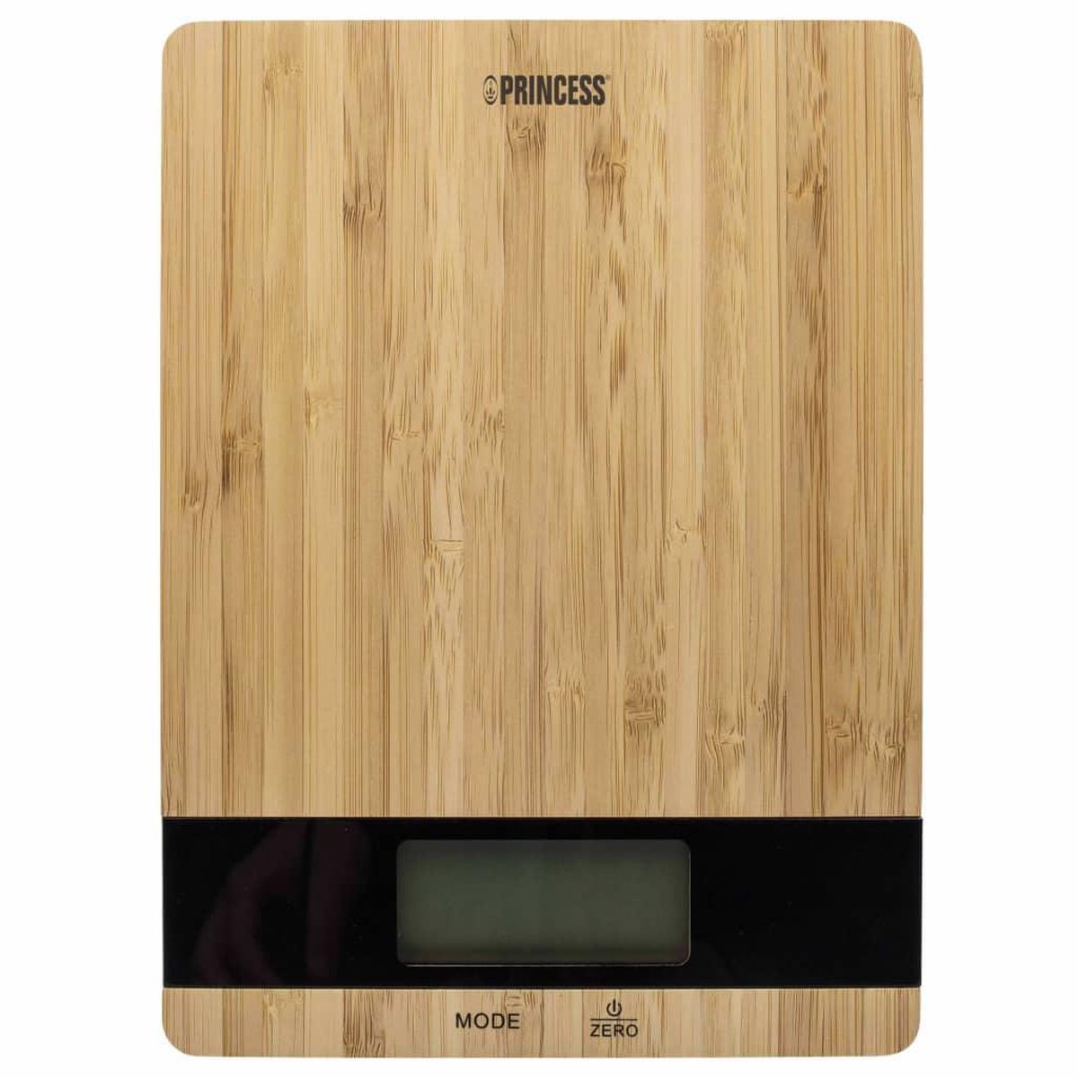 Princess 492944 køkkenvægt - digital - stilfuld bambus - 1g til 5kg - tarafunktion