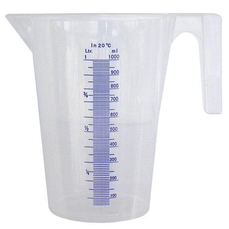 Pressol målebæger - 1 liter - gennemsigtig - plastik - liter størrelse