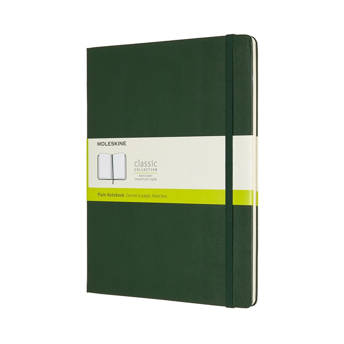 Moleskine klassisk notesbog - ekstra stor - hardcover - blank - myrtegrøn