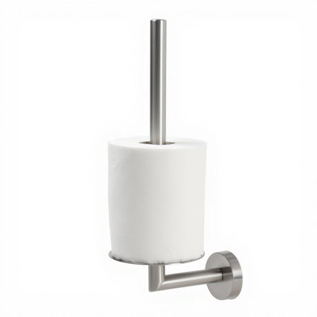 Hush. living hush living - reserve toiletrolhouder - wandmontage - geschikt voor 2 rollen toiletpapier - inc. 3m tape en schroeven - rvs geborsteld