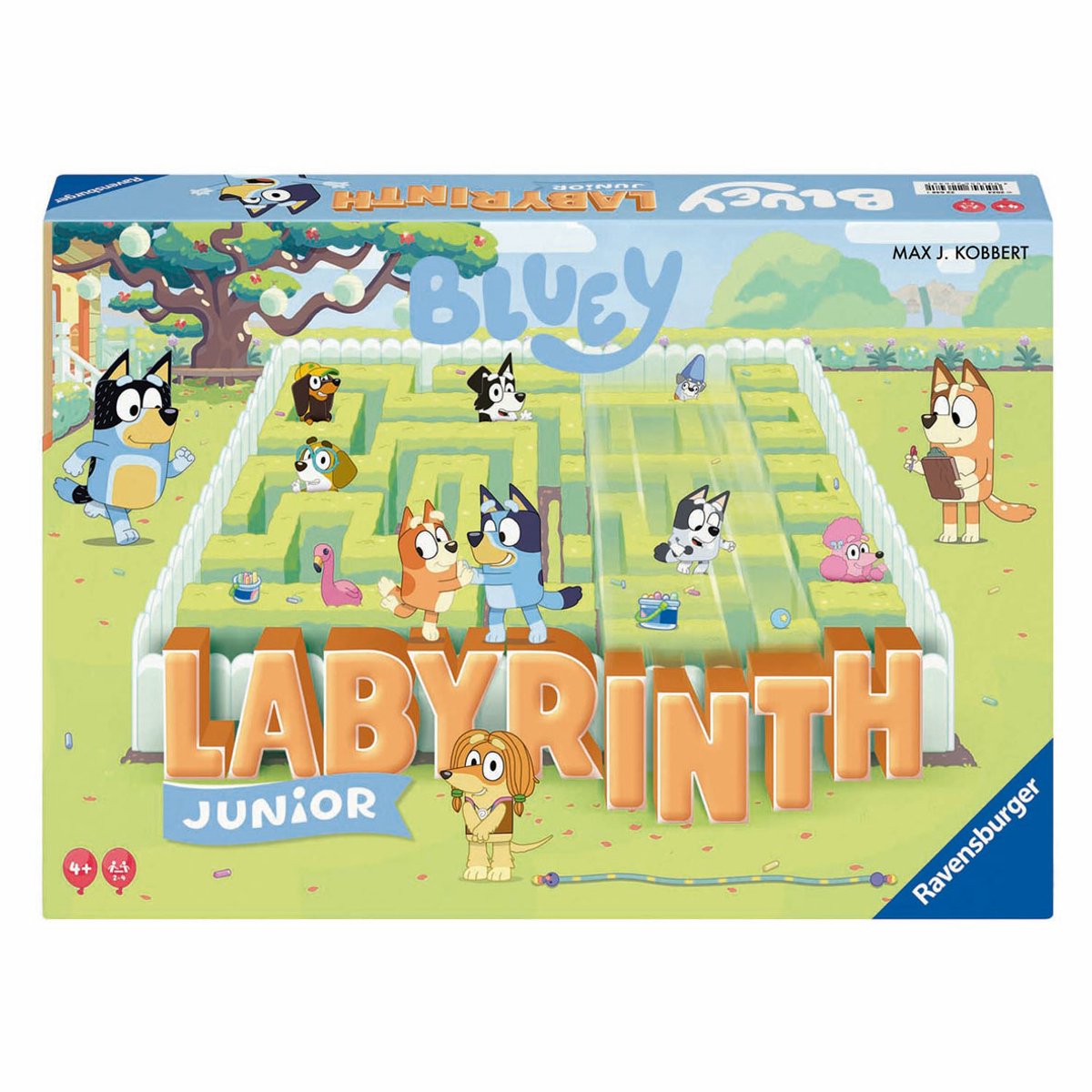 Ravensburger - junior labyrint - bluey - brætspil