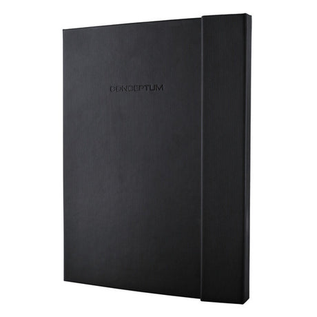Sigel notebook conceptum pure a4+ sort hardcover 194 sider 80 grams diamant med magnetlukning