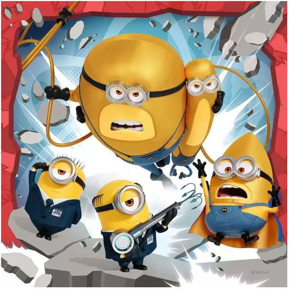 Ravensburger puslespil despicable me 4 - tre puslespil - 49 brikker - børnepuslespil