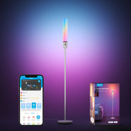 Govee smart gulvlampe 150 cm rgbicww - 360° belysning