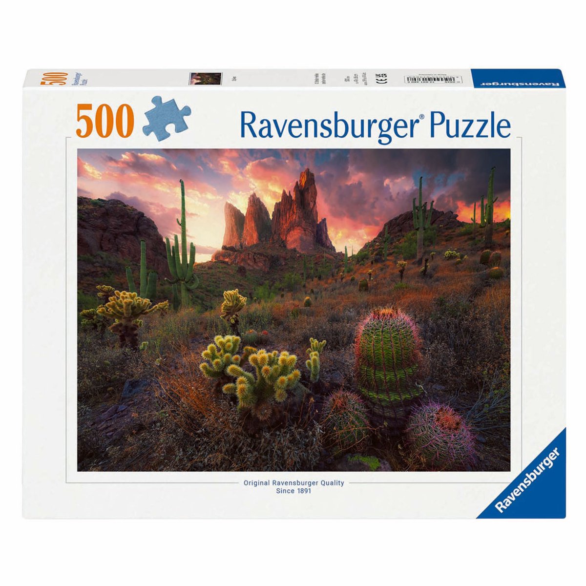 Ravensburger puslespil kaktus, 500 stk.