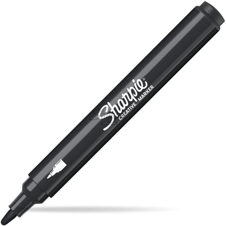 Sharpie akrylmarkør permanent sort - vandtæt uigennemsigtig