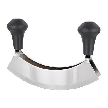 Westmark vuggekniv urteskærer, med 2 knive, længde: 17 cm, rustfrit stål plast, sølv sort, 12942270