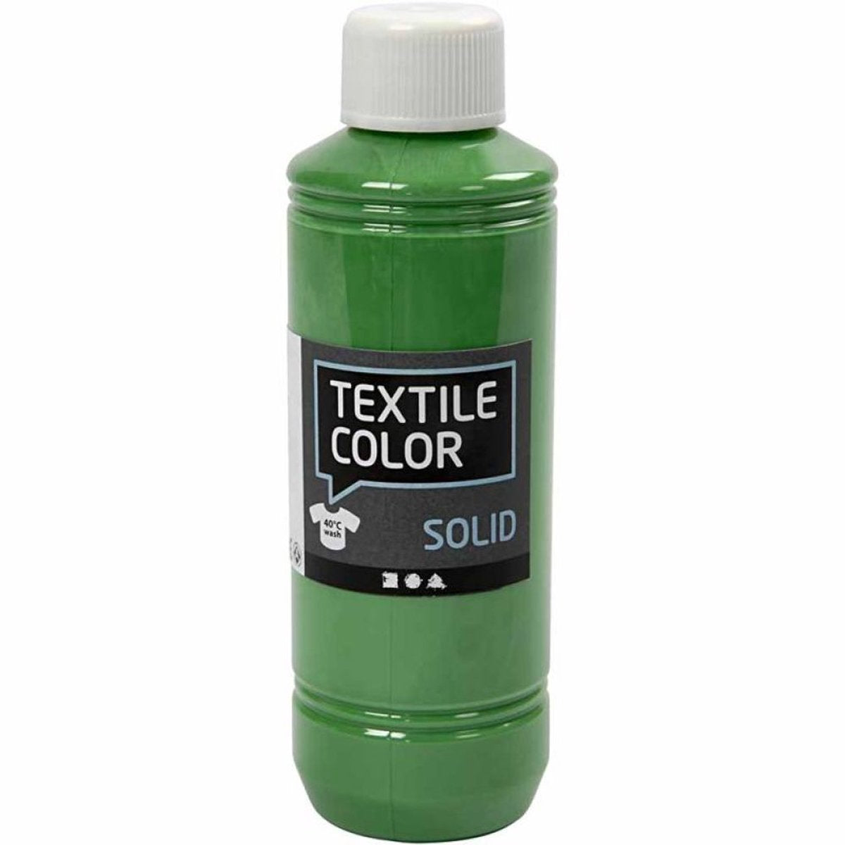 Creativ Company tekstilfarve, der dækker tekstilmaling - strålende grøn, 250 ml