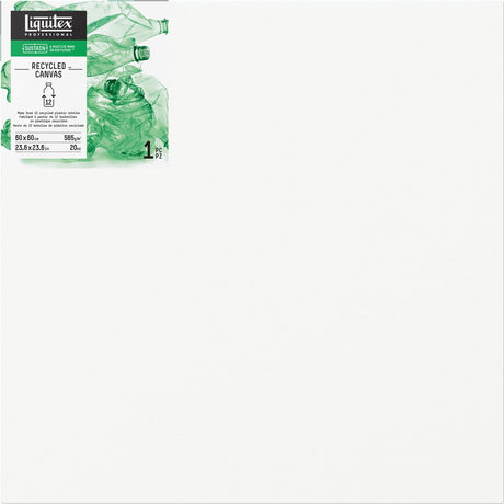 Liquitex genbrugsplastlærred - traditionel 60×60cm – tredobbelt grundet | 100 % genbrugsplast | fsc træramme | akryl oliemaling | holdbart kunstlærred