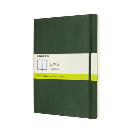Moleskine klassisk notesbog - ekstra stor - softcover - blank - myrtegrøn