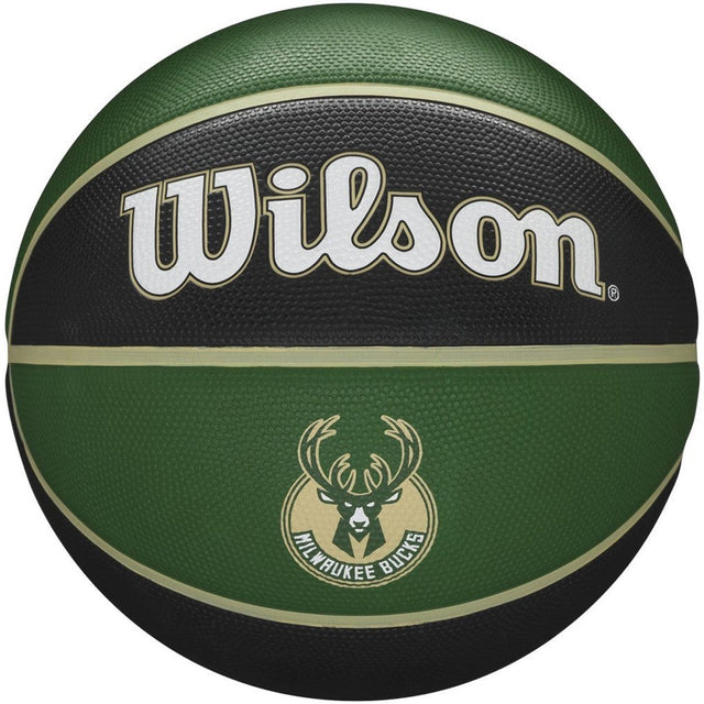 Wilson nba milwaukee bucks basketball størrelse 7 - udendørs