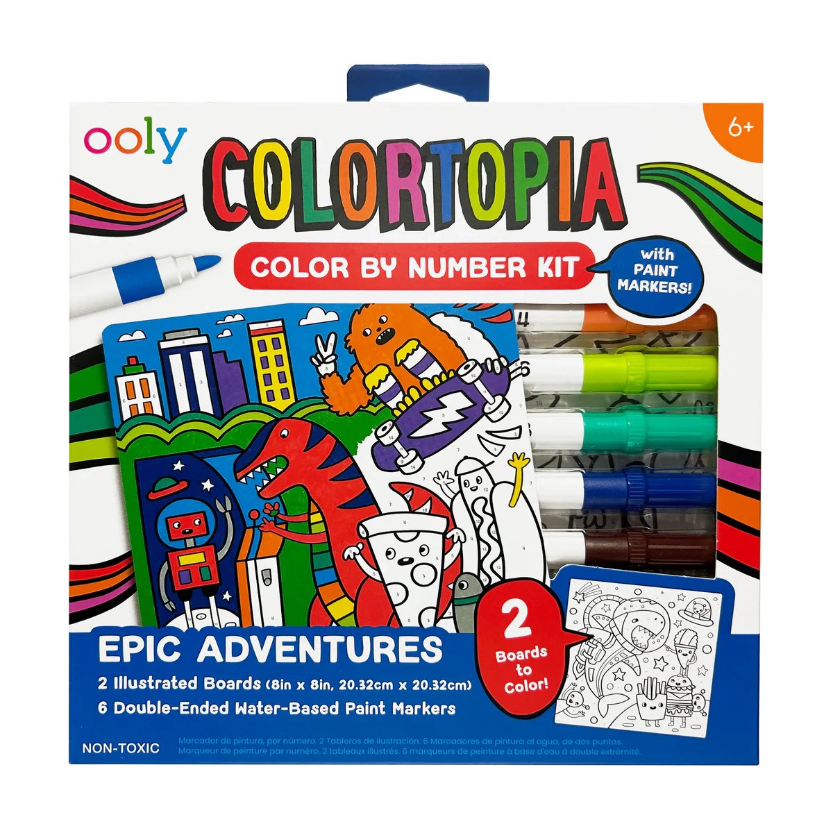 Ooly - colortopia - farve efter nummer - episke eventyr