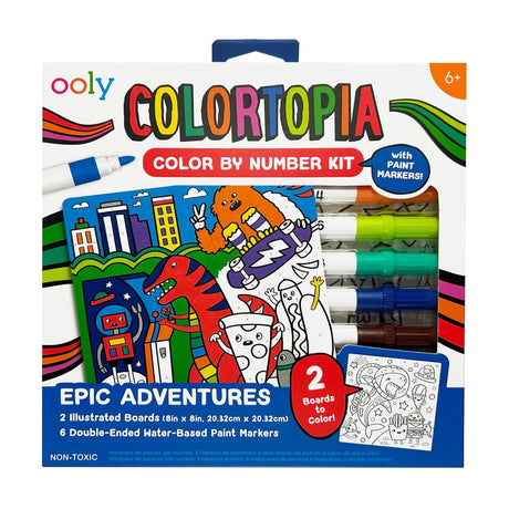 Ooly - colortopia - farve efter nummer - episke eventyr