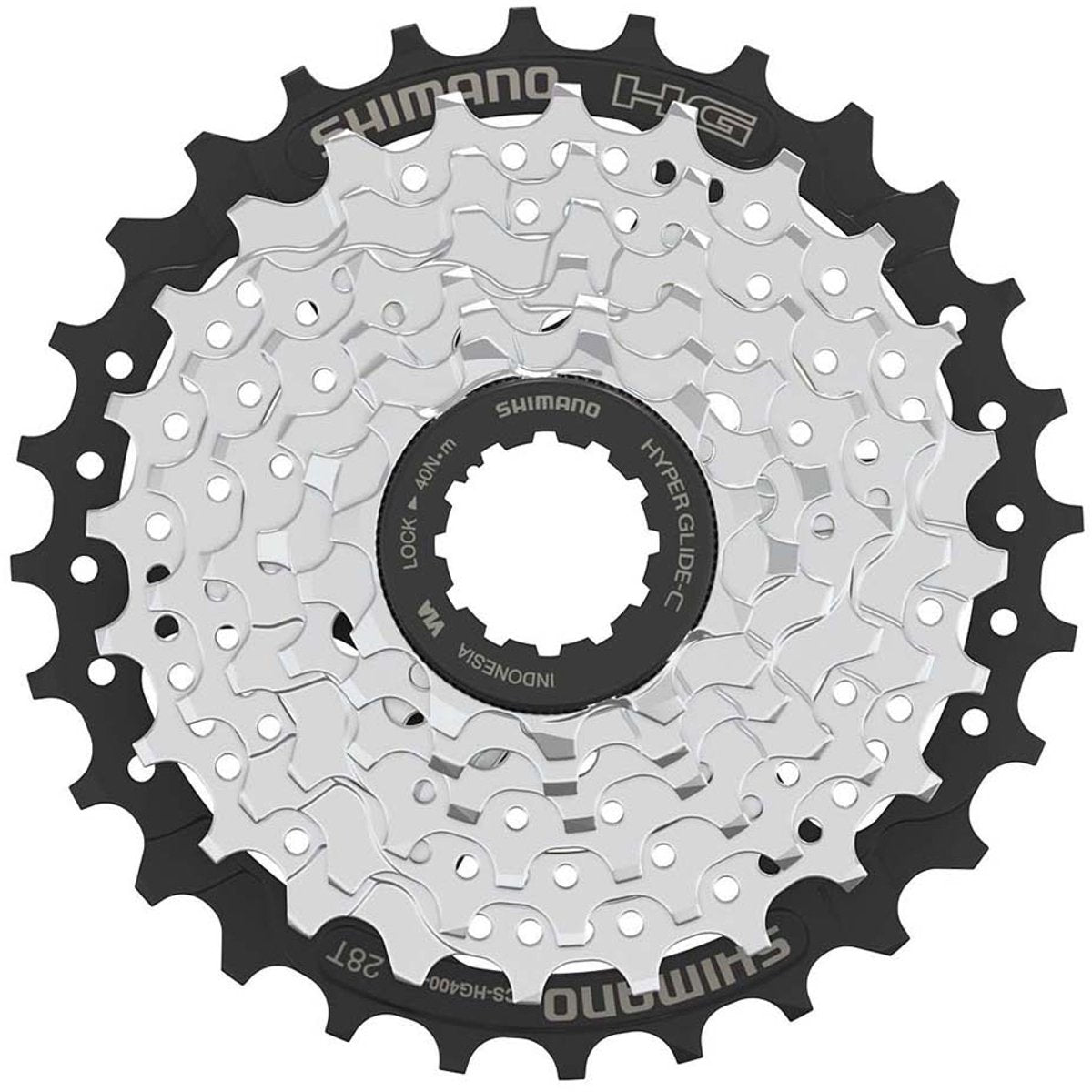 Shimano cs-hg400 altus cykelkassette sølv 7s 11-28t
