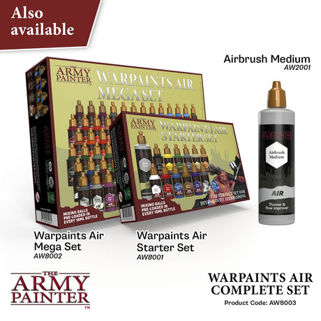 Army maleren warpaints luft komplet sæt - 126 farver - 18ml - aw8003