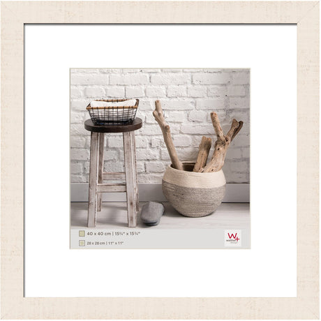 Walther home - træramme - fotostørrelse 40x40 cm - cremehvid