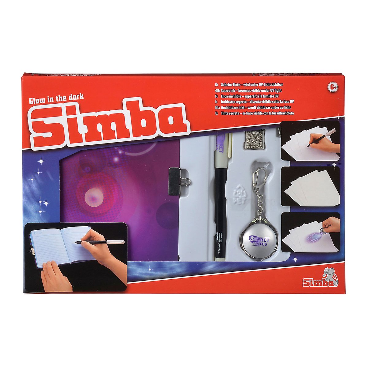 Simba dagbog med pennens hemmelige kode