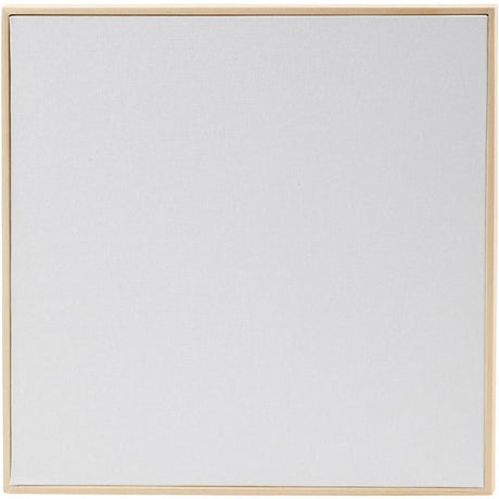 Creativ firma lærredspanel med ramme, størrelse 30x30 cm, 280 gr, hvid, 1 stk.