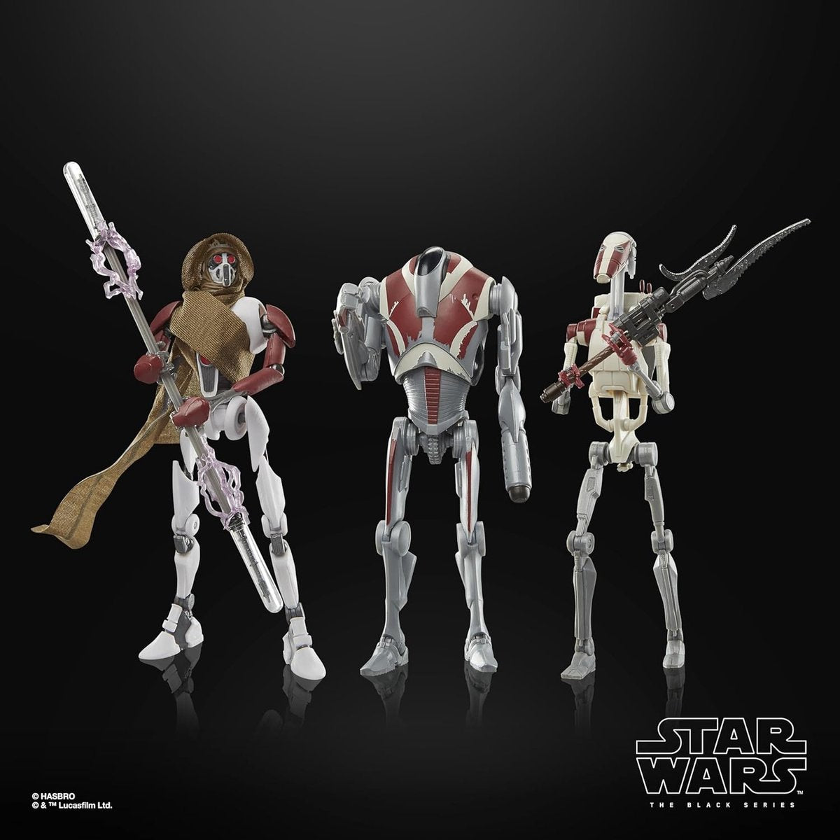 Hasbro Star Wars Jedi: Survivor Black Series Action Figur 3-Pack Magna Guard, Super Battle Droid Battle Droid Action Figur