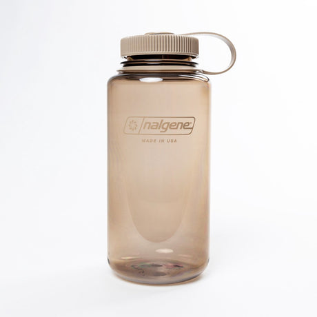 Nalgene - flaske med bred mund - drikkeflaske - vandflaske - lækagesikker - 1000ml - bpa fri - sustain - mokka