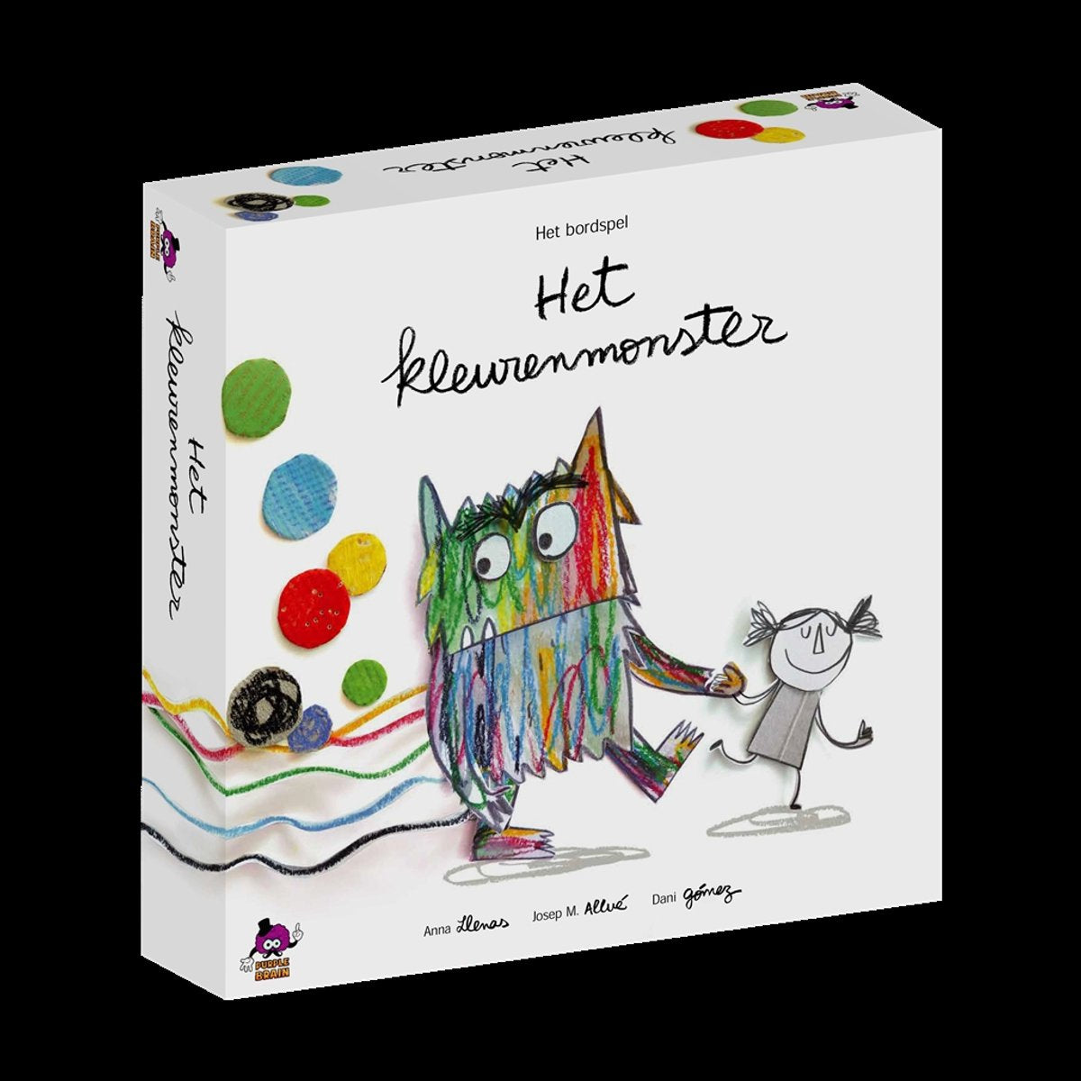 Lilla hjerne farven monster - brætspil